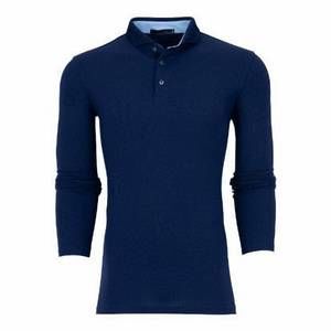 NEW GREYSON CLOTHIERS men's cherokee long sleeve polo in maltese blue